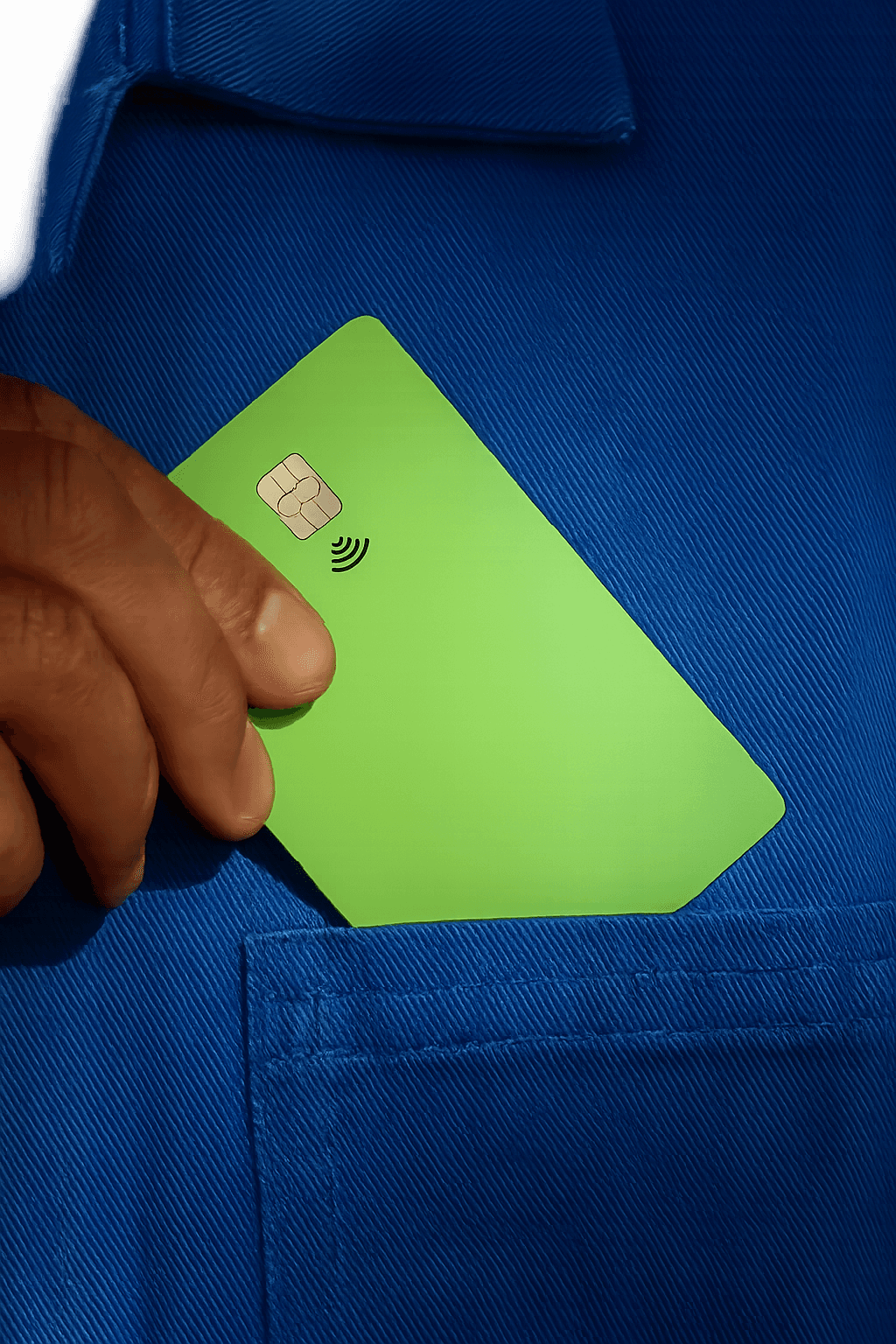 Novariss Bank green card pocket visual